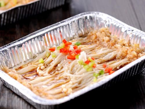 龙港锡纸烤金针菇
